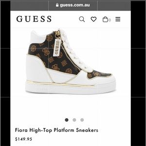 NEW Guess Fiora High-Top Platform Sneakers